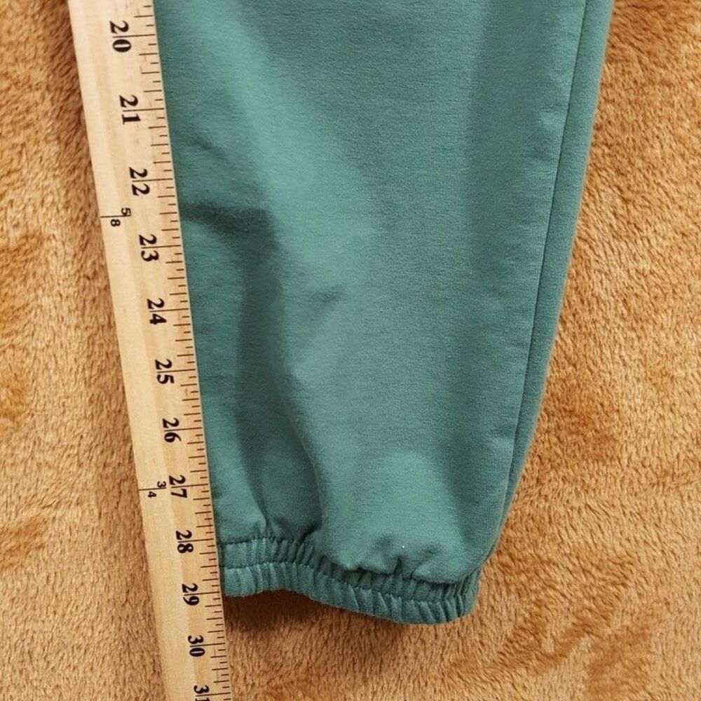 LACOSTE Joggers Mens Large Green Tapered Sweatpants Logo Lounge Casual - Picture 10 of 11
